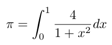 Pi aproximation formula